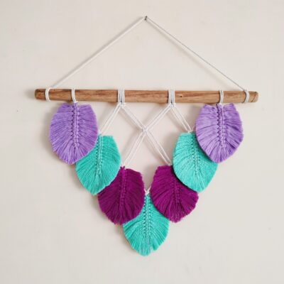 Macramé leaf Wall Hanging- Bora Vibes!