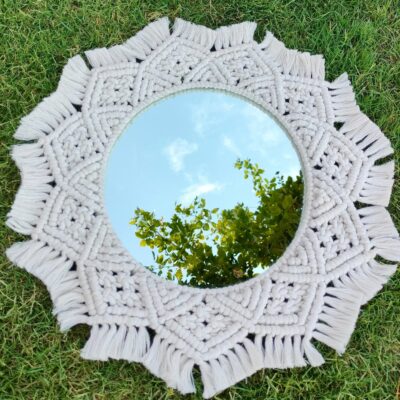 Macramé mirrors